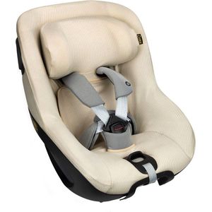 Autostoelhoes Geschikt voor Maxi Cosi Pearl 360 -Maxi Cosi Hoes Groep 0-1 - Zacht Katoen - Perfecte Pasvorm - Beige wafel