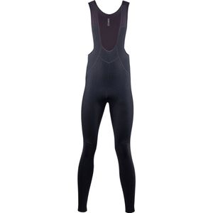Nalini - Heren - Fietsbroek lang met Bretels - Winter Fietsbroek met Zeem - Thermo Wielrenbroek - Zwart - ADVENTURES BIB TIGHT (CMP) - XL