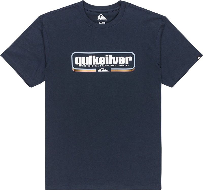 Quiksilver Box Shaped T-shirt Met Korte Mouwen Blauw S Man