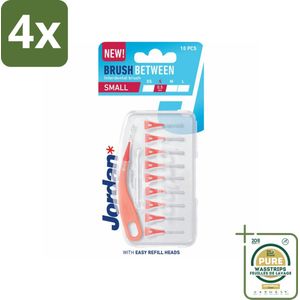Jordan - Ragers - Maat Small - 0,5 mm - 10 Ragers - Voordeelverpakking - 4 stuks - Tandplak verwijderen - Tandenborstel