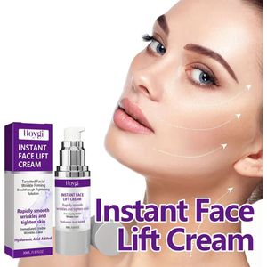 30g Crème Voor Direct Facelift-Effect - Met Kojic Zuur, Collageen En Retinol - Verstevigende En Liftende Hydraterende Gezichtscrème Voor Doffe, Ruwe En Droge Huid - Koreaanse huidverzorging - Korean skin care
