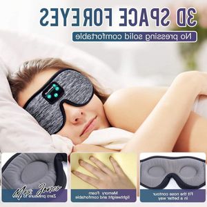 Mrs. Jones Slaapkoptelefoon Slaapmasker met ultradunne HD-stereoluidsprekers Wasbaar Verstelbaar voor slapen Zijslapers Vliegreizen Yoga Meditatie Hemelslaap Comfort .
