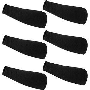 Snijbestendige mouwen - 3 paar - 20 cm - Armbeschermers - Niveau 5 armbescherming tegen brandwonden - Geschikt voor dunne huid en blauwe plekken - Zwart