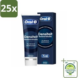25 x Oral-B - Pro Science – Tandpasta – Clinical Density – 75 ml - Grootverpakking - Tandpasta - Remineralisatie - Calciumverlies - Glazuurbescherming - Zuurerosie