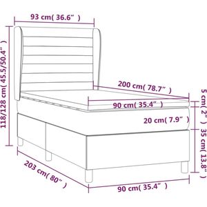 vidaXL-Boxspring-met-matras-fluweel-roze-90x200-cm