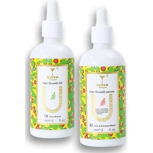 Voordeelbundel: 1x Biotine Biotin haargroei serum - 1x Rozemarijn haargroei olie - 60ml - Anti haaruitval - Bevordert haargroei - Versterkt en verdikt het haar vanuit de wortel - Vitamine B5 - Biotine - Rozemarijn olie