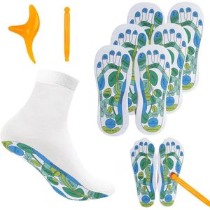 Zeynomax - Voetreflexzones massage sokken voor bevordering bloedcirculatie - Maat 38-42