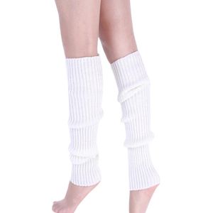 CHPN - Witte beenwarmers - Witte kuitwarmers - Warme kuiten - Themafeest - Verkleden - Carnaval - Benen beschermen tegen de kou