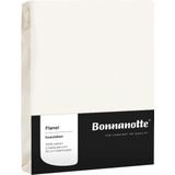Bonnanotte Hoeslaken Flanel Offwhite 90x210