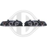 Diederichs - 1223780 - Koplampen - Zwart - Set - Met Navigatielicht