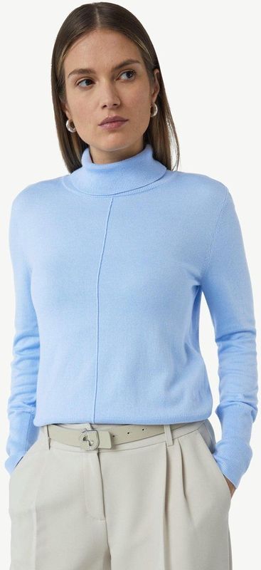 Gebreide Trui - Effen - Knitwear - Lange Mouw - Aansluitende Pasvorm