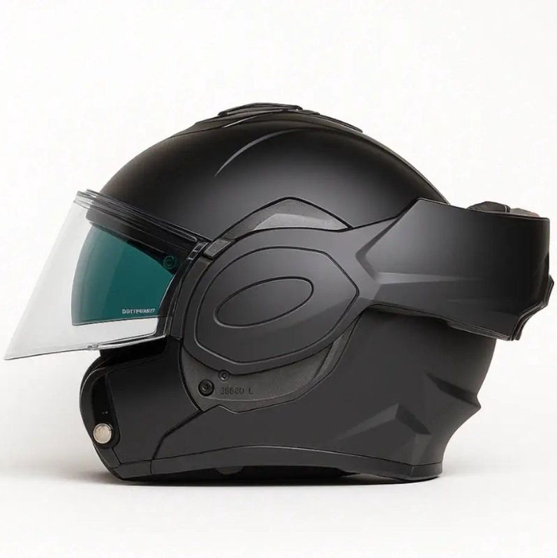 Vito Reverse Matt Black - Systeemhelm - Maat M - Scooterhelm - ECE 22-06 gekeurd