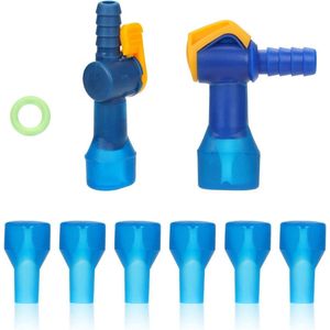 Allecto Plus - 6 stuks Bijtventielen Vervangingsset voor Camelbak - Inclusief Drinkblaas Accessoires met O-ring - Slangaansluitingen - Waterreservoir Upgrade