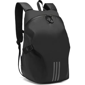 CarryQuest® - Motor Rugzak - Zwarte Motorhelm Rugzak - Motorrugzak - Duurzaam & Waterdicht - 19x30x50 cm - Slechts 0.6 kg - Voor Helm, Laptop & Meer