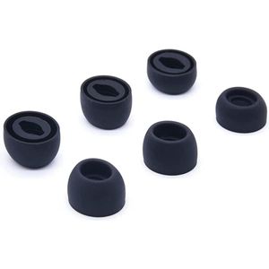 Allecto Plus - Siliconen Oordopjes, Geschikt voor Samsung Galaxy Buds Pro, 3 Maten (S/M/L), Compatibel met Oplaadhoes, Geluidsreductie, Zwart