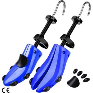 2x Schoenspanners (1 paar) voor heren dames universeel schoenvormer, 4 manieren om schoenen te spannen, breedte lengte spanner, brede voeten, verbreder diverse maten EU 40-47