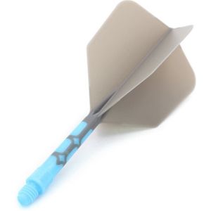 Cuesoul - ROST T19 Integrated Dart Flights - Big Wing - Grey Blue L