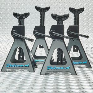 Datona® Assteunen autoset 3 ton - 4 stuks - Zwart