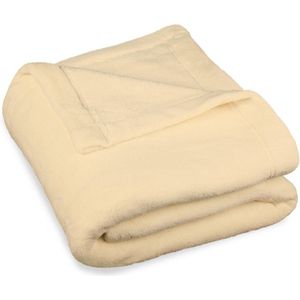 Candala Montreal Knuffeldeken XXL, 220 x 240 cm, beige, deken, bank, warme woondeken, zacht, microvezel, fleece, Oeko-Tex