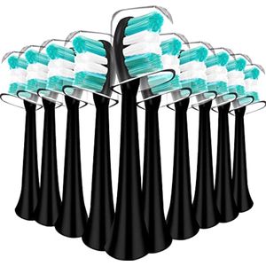 Vervangende tandenborstelkoppen voor elektrische tandenborstels met gebogen ontwerp en nylon borstelharen