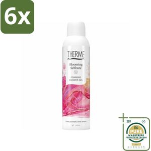Therme - Blooming Selfcare - Schuimende Douchegel - Verfrissend - Verzorgend - 200ml - Voordeelverpakking - 6 stuks - Wellness - Zelfzorg