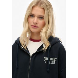 Superdry Sweatvest  donkergroen / wit