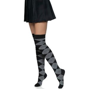 Leg Avenue - Chaussettes au-dessus du genou - Grijs