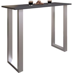 VCM Premium,hout,aluminium,bartafel,balie,bistrotafel,barcounter,tafel,Xona,140x50,cm