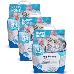 Happy Home White - Kattenbakvulling - 3 x 20 l