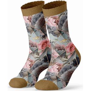 Sock My Feet 3-pack sokken dames 39 42 - duurzaam - naadloos - Geo Roses
