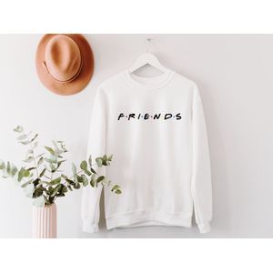 Lykke Friends Sweatshirt | Trui | Friends | Heren - Dames - Unisex |Wit | Maat S