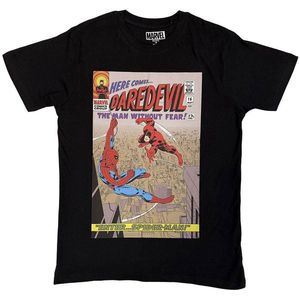 Marvel - Daredevil Enter SpiderMan Heren Tshirt - L - Zwart