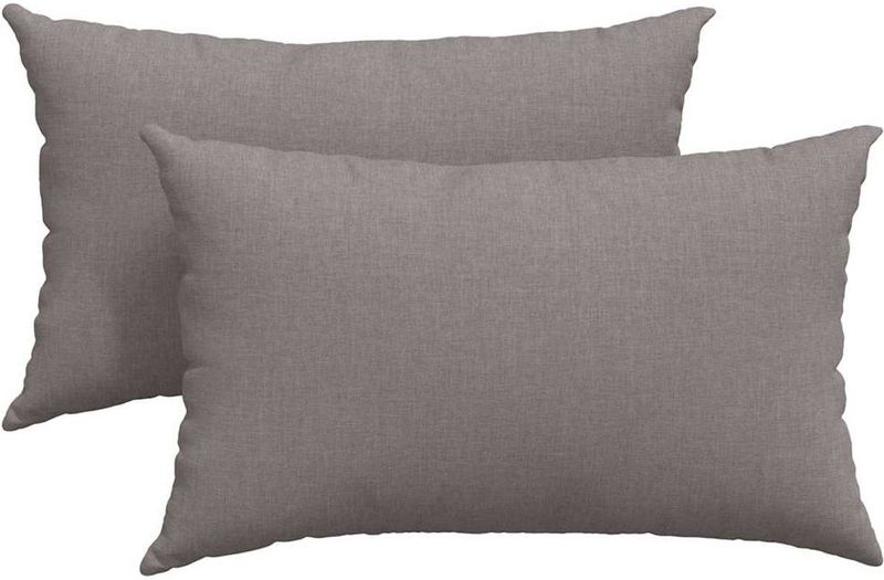 vidaXL - Zitkussens - Taupe - 50 x 30 cm - 2 Stuks - Stof