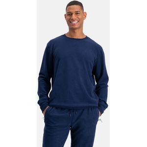 Bamboo Basics Heren Sweater Mike - Maat S - Navy Trui - Zachte Bamboe Sweater Heren - Loungetrui