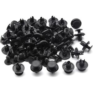 Auto Bevestigingsclips - Zwart - 50-delig - Auto Interieur Clips