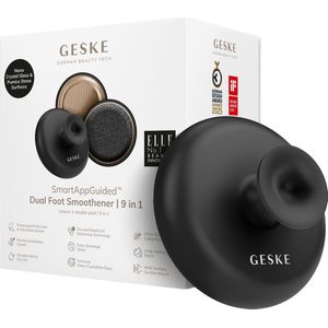 GESKE Dual Foot Smoothener | 9 in 1 | Dubbelzijdige Voetvijl | Puimsteen & Nano-Cristallijnglas | Voor Zachte, Gladde Voeten | Geavanceerde Eeltverwijdering & Exfoliatie