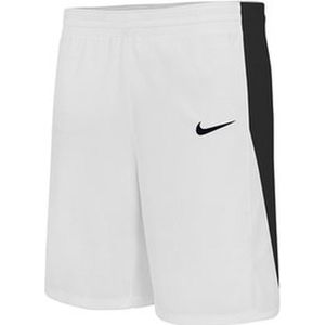 Nike team basketball stock short junior wit zwart NT0202100, maat 164