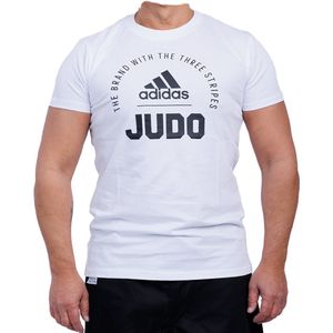 Adidas Community 21 T-shirt Judo | Wit met Zwarte opdruk (Maat: XXL)