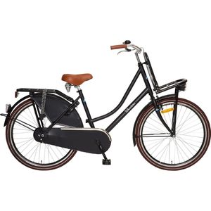 Wheelerz.nl transportfiets 26 inch matzwart | inclusief krat | rijklaar