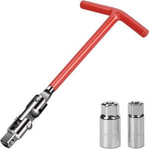 JGS ® Universele Bougiesleutel Set voor Auto's en Motorfietsen met T-sleutel en Verwijderingsfunctie
