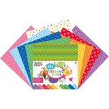 Origami papier | 15 x 15 CM | 50 vellen | 5 verschillende designs | vouwblaadjes | met printjes op papier | knutselpapier voor kinderen