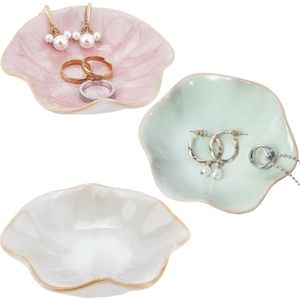 Keramische sieradenschaal set van 3 - Kleine ringschalen voor sieradenopslag