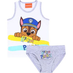 Wit-Grijs T-Shirt + Onderbroek PAW Patrol