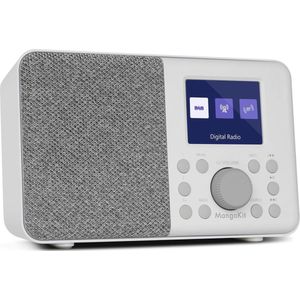 WNHB® DAB Radio Portable met Bluetooth – Digitale DAB Plus en FM Radio – Groot Kleurenscherm – 40 Zenders – Wekkerfunctie – Werkt op Netstroom en Batterij