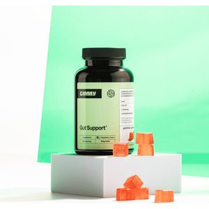 GIMMY Gut Support - Supplement voor goede stoelgang en gezonde darmflora - Inuline, GOS-OP, L-glutamine en lactobacillus helveticus - Vegan, suikervrij & natuurlijk - Ontwikkeld door apothekers - 60 gummies