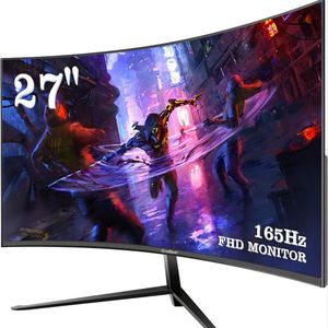 27 inch Curved Monitor – Gaming Monitor – Gaming Scherm – PC Monitor – Computer Scherm – 165Hz Verversingssnelheid – 1ms Reactietijd