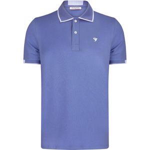 Felix Hardy - Polo Shirt - Donker Blauw - Korte Mouw - Katoenen Pique - Heren
