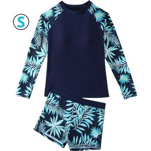 Bovista Rash Guard - Surf Shirt - Zwemkleding - UV Beschermende Kleding - Voor Zwemmen - Surfen - Duiken - Marineblauw - Maat S