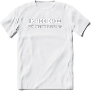 Ik heb ehbo Bier T-Shirt | Unisex Kleding | Dames - Heren Feest shirt | Drank | Grappig Verjaardag Cadeau tekst | - Wit - XL