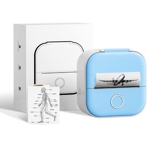 Bluetooth Mini Printer for Smartphone - Portable Photo Printer for Mobile Phone - Compatible with iOS and Android - T02 Mini Print Mobile Sticker Printer for Journal Memo
